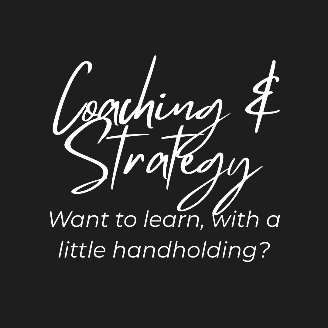 coaching & strategy for those who want to learn with a little handholding and may have a smaller budget - social media management service